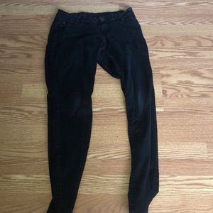 Black denim jeans